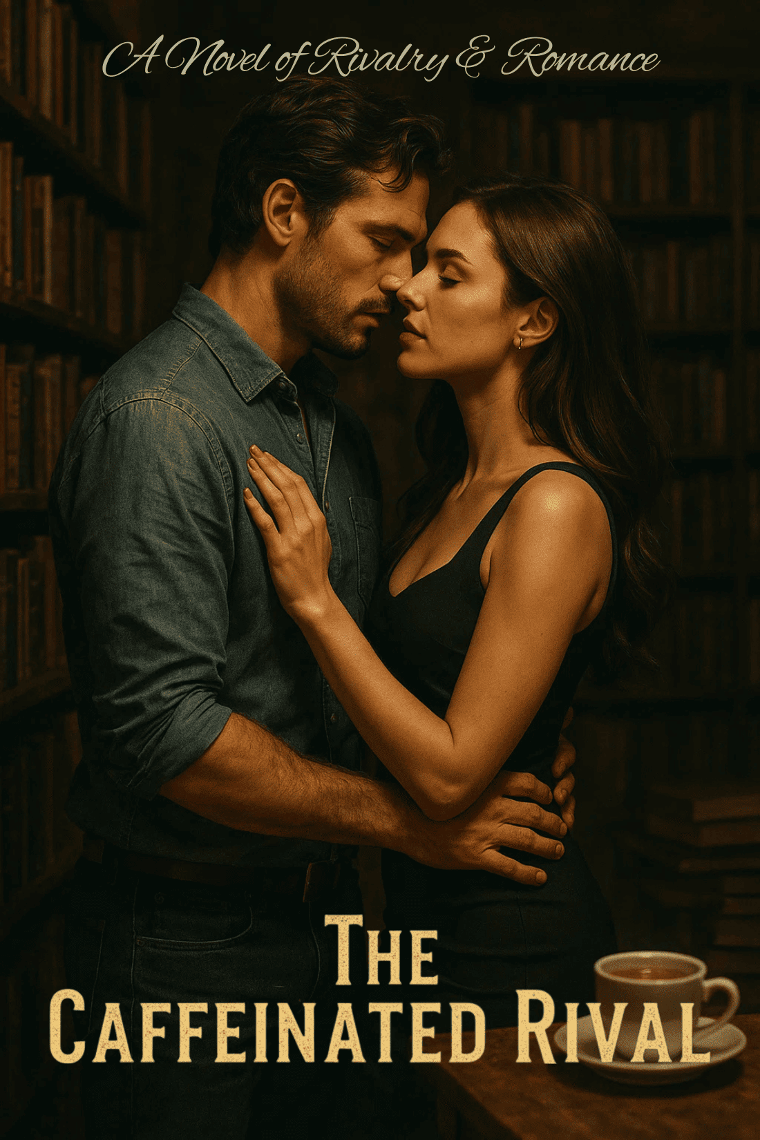 Book cover of The Caffeinated Rival; A novel of rivalry and romance.