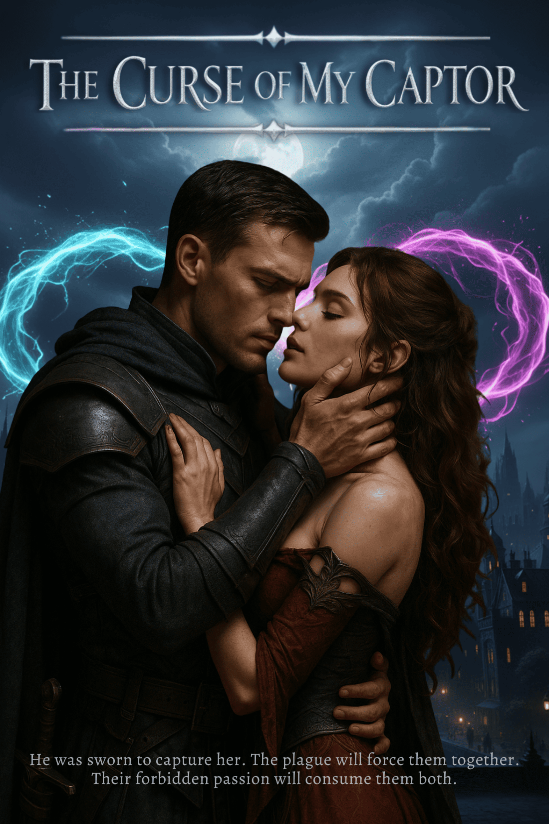 Book cover of The Curse of My Captor; He was sworn to capture her. The plague will force them together. Their forbidden passion will consume them both.