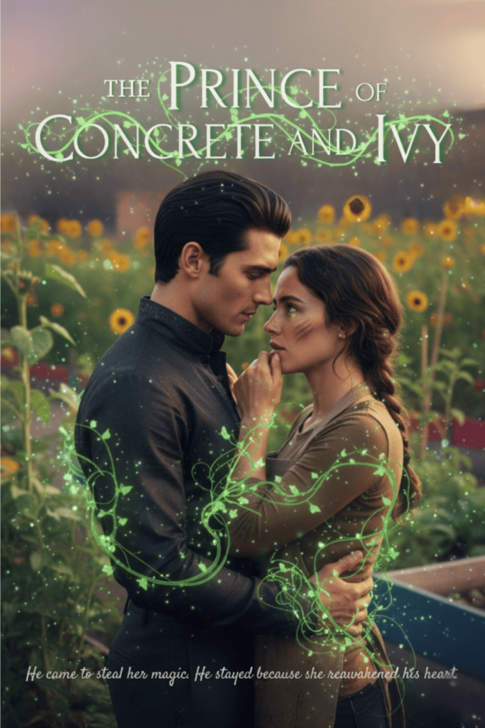 Book cover of The Prince of Concrete and Ivy; He came to steal her magic. He stayed because she reawakened his heart.
